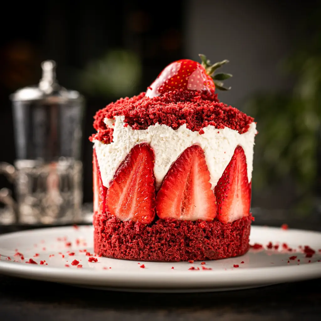 English Strawberry Cake